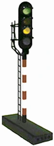 Semafor 4 LED Ø5mm - zielone, czerw, pom, biał