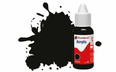 Farba akrylowa Humbrol 85 - Black Satin 14ml