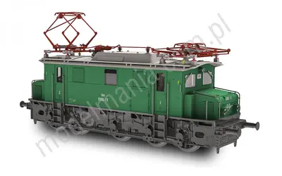 Lokomotywa elektryczna Rh 1080 ÖBB, zielona, z ​​dźwiękiem