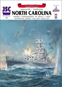 Amerykański pancernik NORTH CAROLINA + 2 samoloty