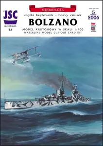 Włoski ciężki krążownik BOLZANO + 2 samoloty