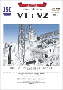 Detale laserowe do modeli V-1 i V-2