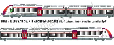 B 82681/82682 AGC 4 szt. Design Transilien Ep.VI DC Sound