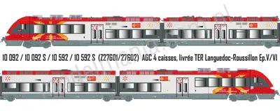 Spalinowy zespół trakcyjny 4-członowy Z27601/27602 AGC