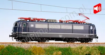Lokomotywa elektryczna BR184 DB niebiesko-szara wielosystemowa Bw Köln-DF Odcinek IVb Dźwi