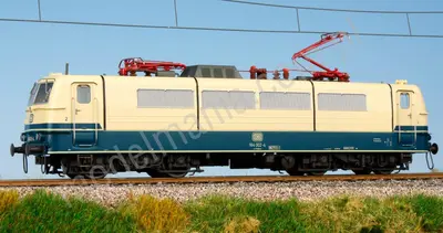 Lokomotywa elektryczna BR184 DB kremowo-niebieska Bw Saarbrücken Ep. IVc