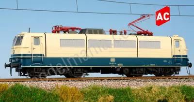 Lokomotywa elektryczna BR184 DB kremowo-niebieska Bw Saarbrücken Ep. IVc