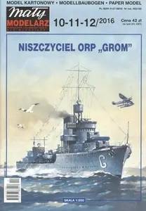 Mały Modelarz - Niszczyciel ORP "Grom"