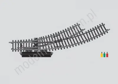 Rozjazd łukowy lewy r=360 mm