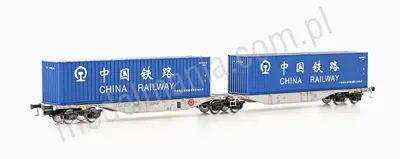 Wagon kontenerowy Sggmrss'90 AAE, Ep.VI, China Rail