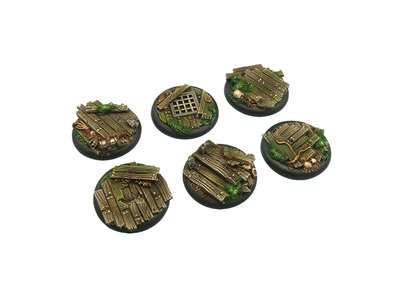 Wood Bases, WRound 40mm (2)