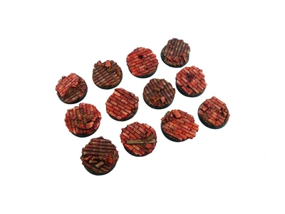Old Factory Bases, Round 25mm (5)