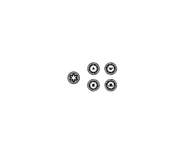 SWL Tokens - Supports - Black (4)
