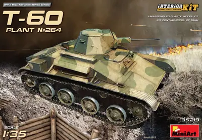 Sowiecki czołg lekki T-60 (fabryka 264 Stalingrad), z wnętrzem