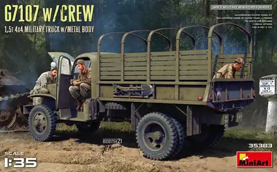 Amerykańska ciężarówka Chevrolet G7107 1,5t 4x4, z załogą