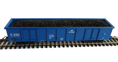 Ładunek węgla do wagonu węglarki 4-oś. l=165mm