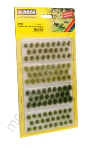 Kępy traw, jasno i ciemnozielone