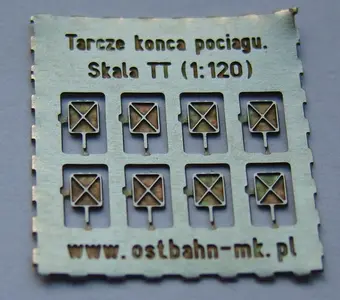 Fototrawione tarcze końca składu/pociągu