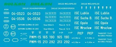 Kalkomania PWM15 białe