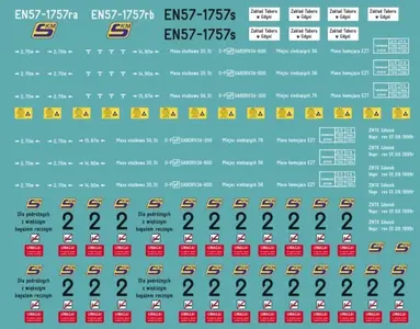 Kalkomania EN57-1757 SKM