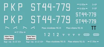 Kalkomania ST44-779 TT