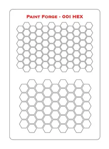 Szablon do malowania HEX, rozmiar L