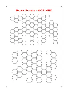 Szablon do malowania HEX 2, rozmiar L