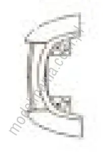 Frontschürze geschlossen (Schaku), dekor.