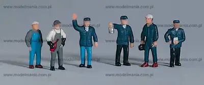 Figurki - kolejarze / 6 szt.