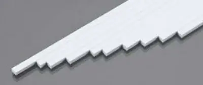 Pręt polistyrenowy o wymiarach 2.5 X 4.0 X 250mm, 10 szt.