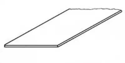 Płyta z polistyrenu biała 175 x 300 x 3,2 mm / 2 szt.