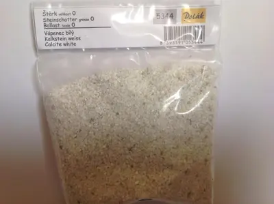 Posypka szuter kalcyt biały 1kg