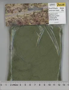 Podsypka statyczna 6mm - zielona łąka / 25 g