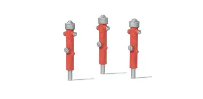 Hydranty czerwone / 3szt.