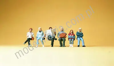 Podróżni siedzący
