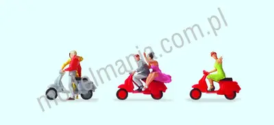 N Vespa-riders