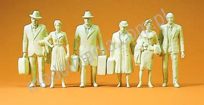 Podróżni. 6 figur
