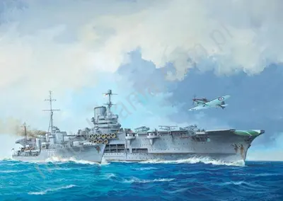Lotniskowiec HMS Ark Royal & Tribal Class Destroyer