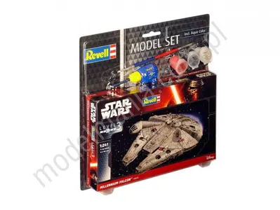 Star Wars - Millennium Falcon (z farbami)