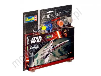 Star Wars - Model Set X-wing Fighter (z farbami)