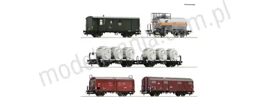 Zestaw 6 wagonów bagażowo-towarowych