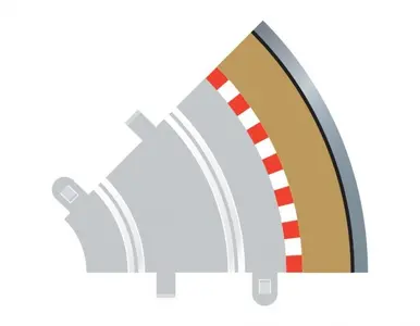 Bariera zewnętrzna R1 45° / 4szt.