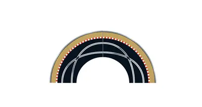 Zestaw jezdni do rozbudowy Scalextric 1