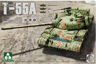 Sowiecki czołg T-55 A 3 in 1
