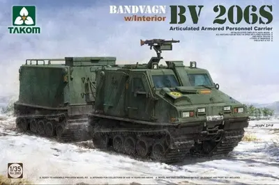 Pojazd gąsienicowy Bandvagn BV 206S z wnętrzem