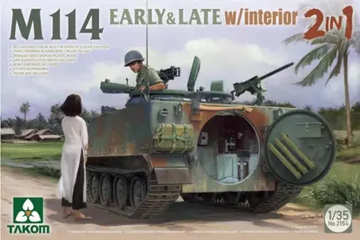 Amerykański transporter piechoty M114, wersja wczesna i późna