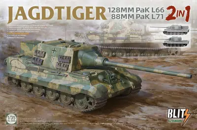 Niemiecki niszczyciel czołgów Jagdtiger 128mm Pak L66 lub 88mm Pak L71 (seria Blitz)