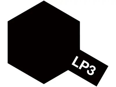 Tamiya 82103 LP-3 Flat Black 10 ml