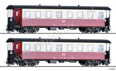 Personenwagenset der HSB, bestehend aus zwei Personenwagen KB, Ep. V/VI