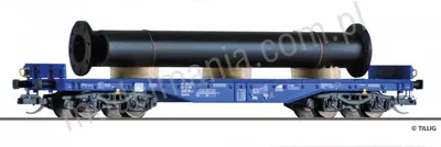 Wagon towarowy platforma typ  Sgmmns 4505 z ładunkiem, ERR